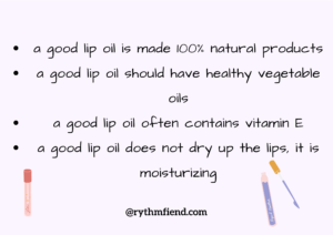 homemade lip Oil