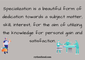 is it better to specialize or generalize